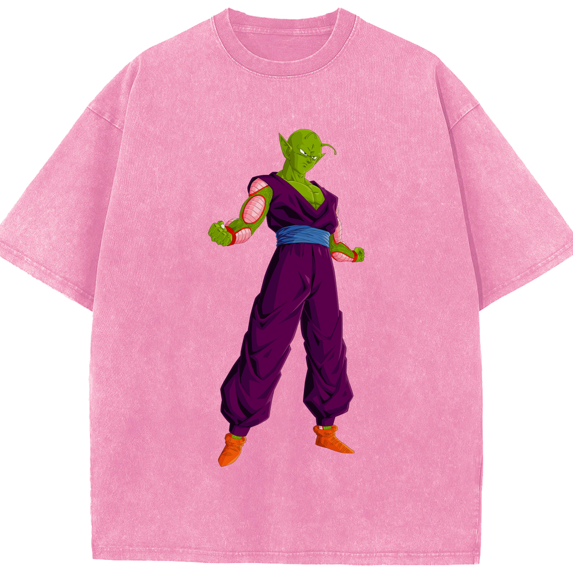 （画像用） ドラゴンボール ピッコロ DRAGON BALL Piccolo 綿100% ヴィンテージ風 半袖Tシャツ（フロントプリント）